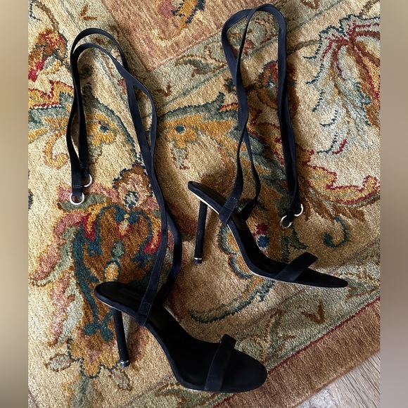 Alexander Wang Evie Suede Wrap Around Sandals size 37 - Picture 2 of 14